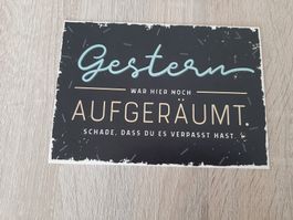 Ansichtskarte mit Spruch, Vintage