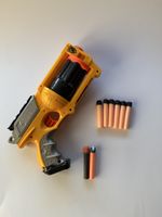 Nerf N-Strike Maverick REV-6 mit 6 Darts–voll funktionsfähig