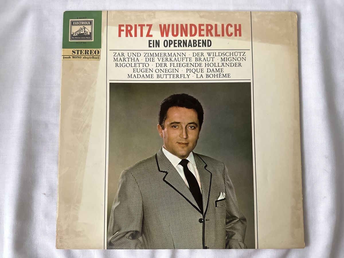 Schallplatten: Fritz Wunderlich - Ein Opernabend (LP) – Gebraucht aus Zürich von Chaeffeler