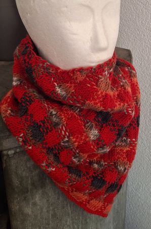 Cowl/Bandana "Gingham2"   Merino   NEU