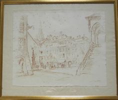 Adolf Tièche 1877-1957 Rathausplatz Bern