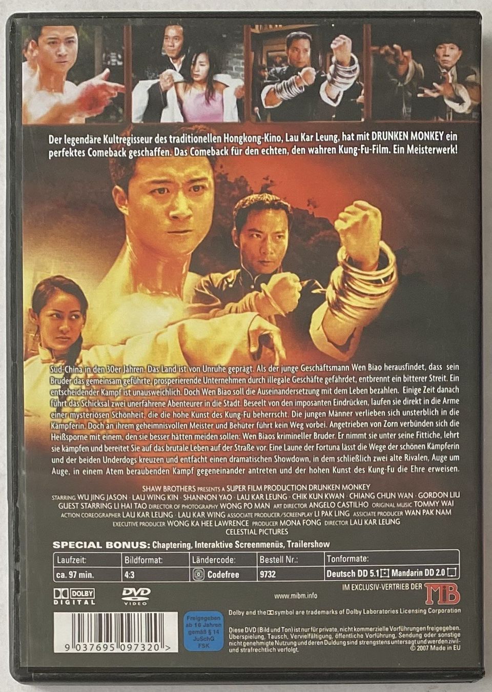 Tutti i DVDs: Drunken Monkey (Versandkostenfrei) – Usato da Flums venduto da Asquillo 1