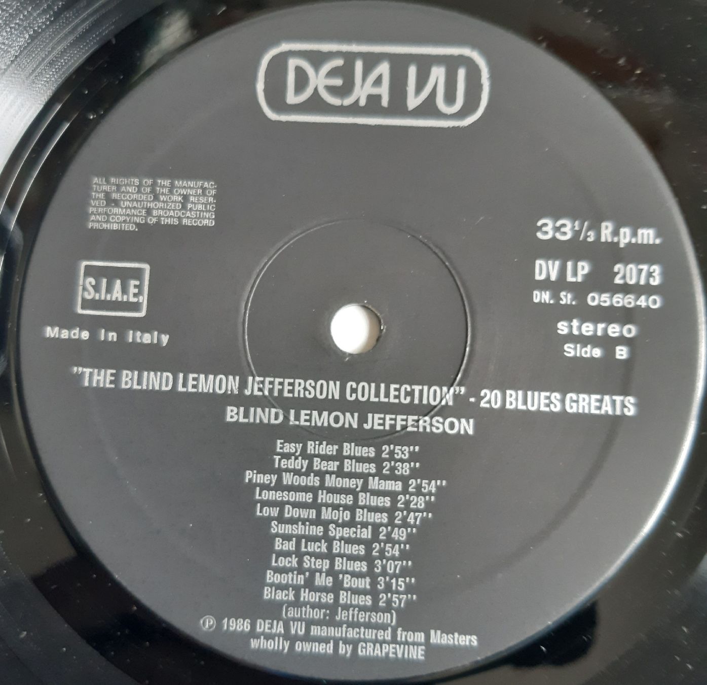 Dischi in vinile: BLIND LEMON JEFFERSON: The Jefferson Collection – Usato da Frick venduto da kyb_yq8h 3