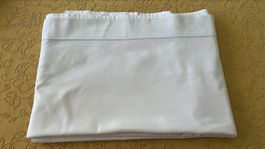 Vecchio lenzuolo bianco per letto singolo 180x252 cm