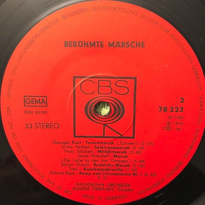 Schallplatten: Berühmte Märsche (2 LPs, Eugene Ormandy) – Gebraucht aus Grüningen von azulamarillo_vinyl 4