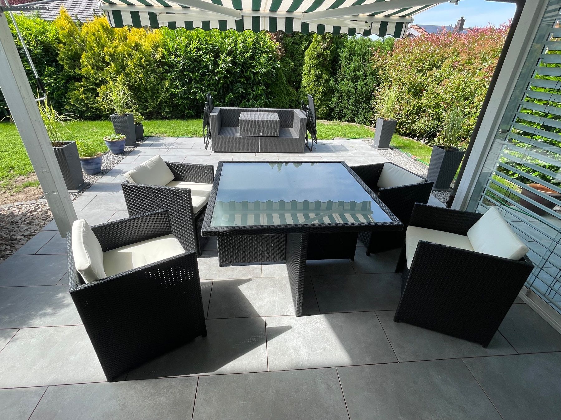 Set de table et chaises: Gartentisch-Set Polyrattan - Sommer-Angebot – D'occasion à Himmelried par waschbaerchen 2