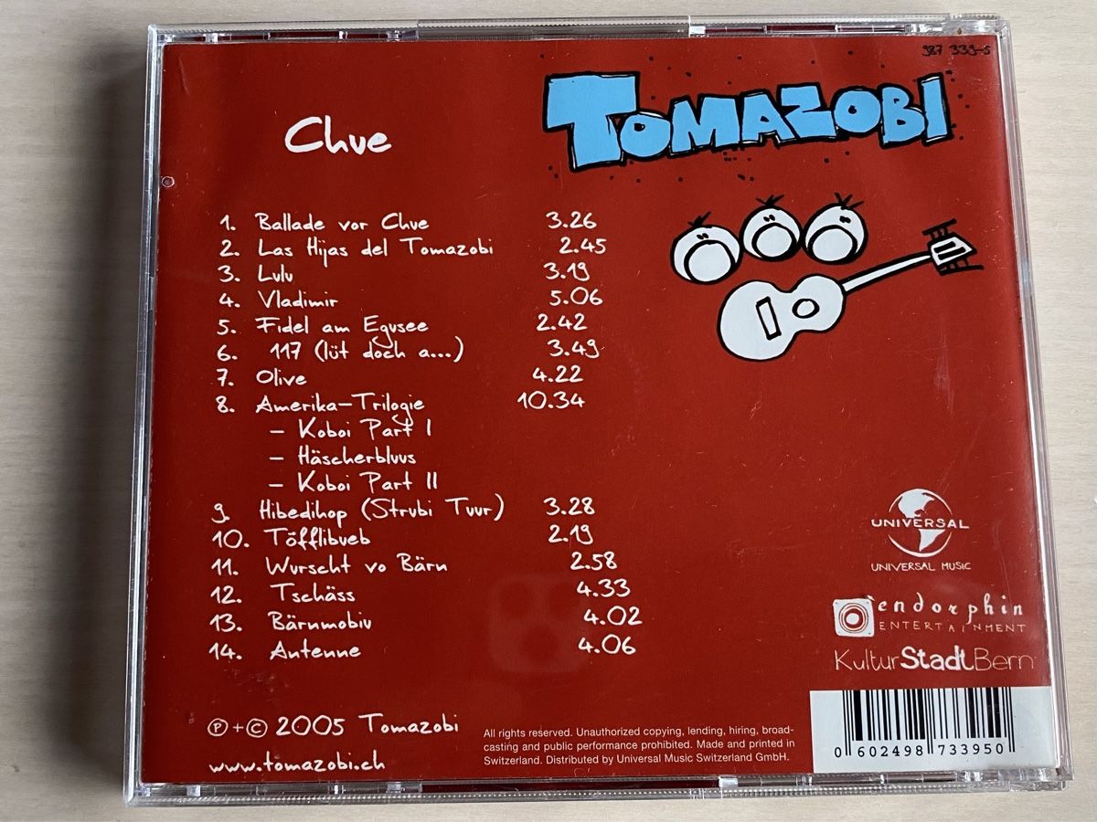 CDs: Tomazobi - Chue – D'occasion à Oberried Brienz par Chyara 1