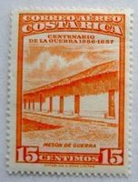 15 Cts. Costa Rica  100. Jahrestag  1957