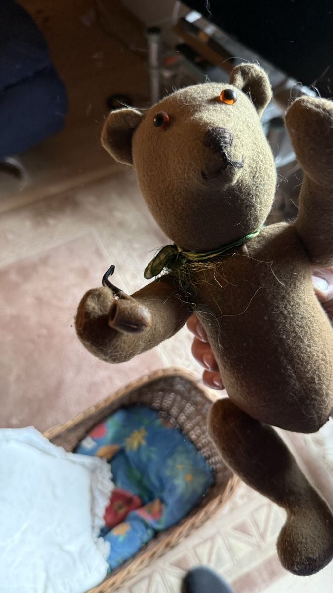 Giocattoli: Antiker Filz-Teddybär mit Pfeife – Usato da Basel venduto da dafal4059 1
