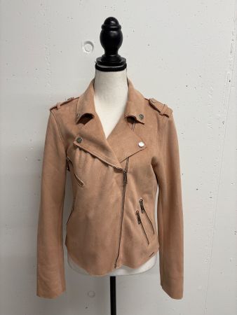 Rino & Pelle Lederjacke beige 38 Wildleder Optik Jacke