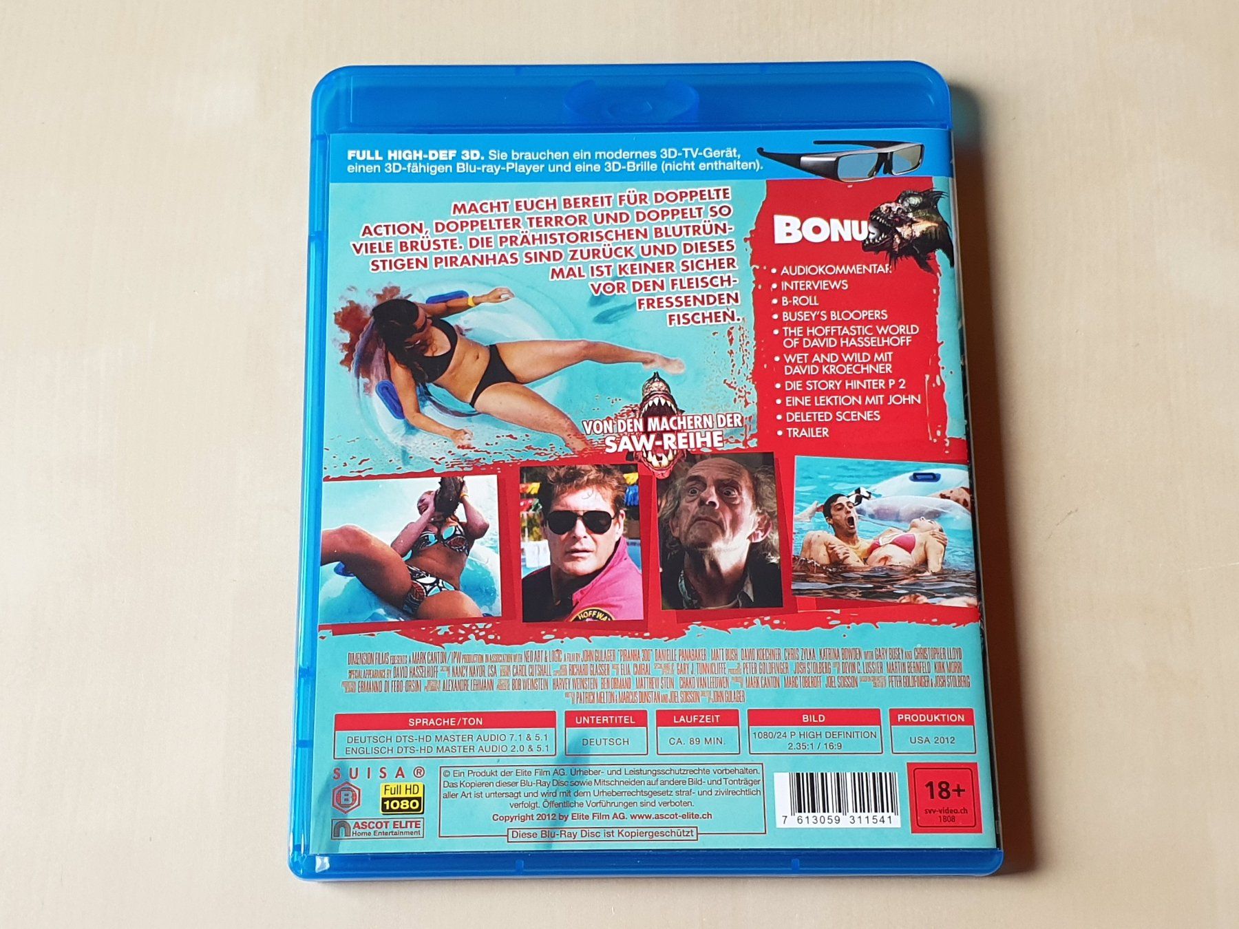 Tous les DVDs: Piranha 2 3D – D'occasion à Stansstad par collectorsshop 1
