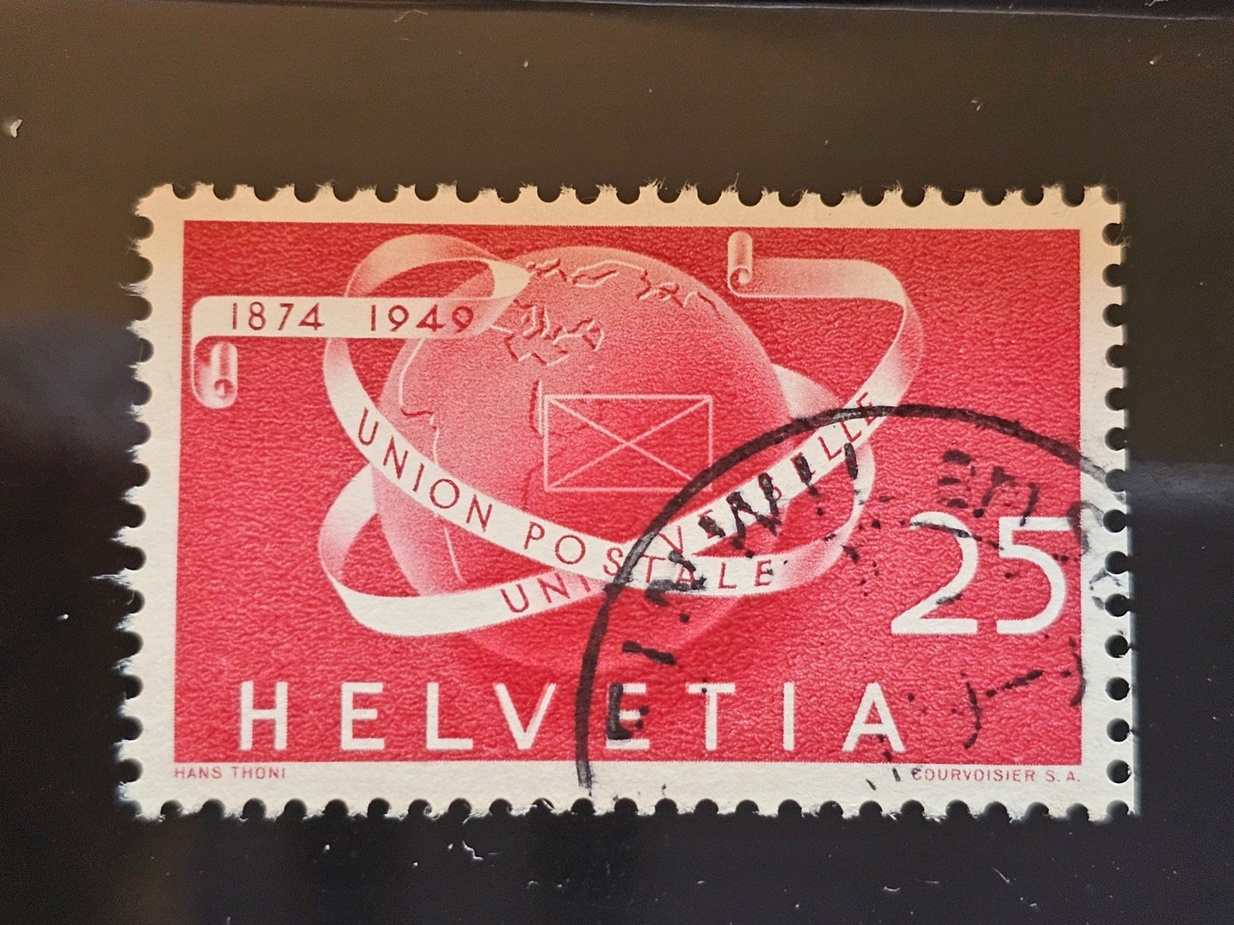 Tutti i francobolli: CH 1949 Abarten N° 295.1.09 Zu Fr. 210.-- – Usato da Monte Carasso venduto da giave