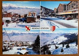 NENDAZ Station - Télécabine Tracouet . Carte ancienne