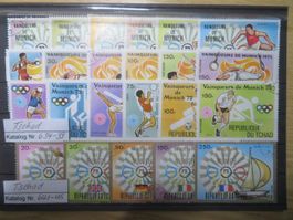 Tschad 4 Sätze Olympiade München