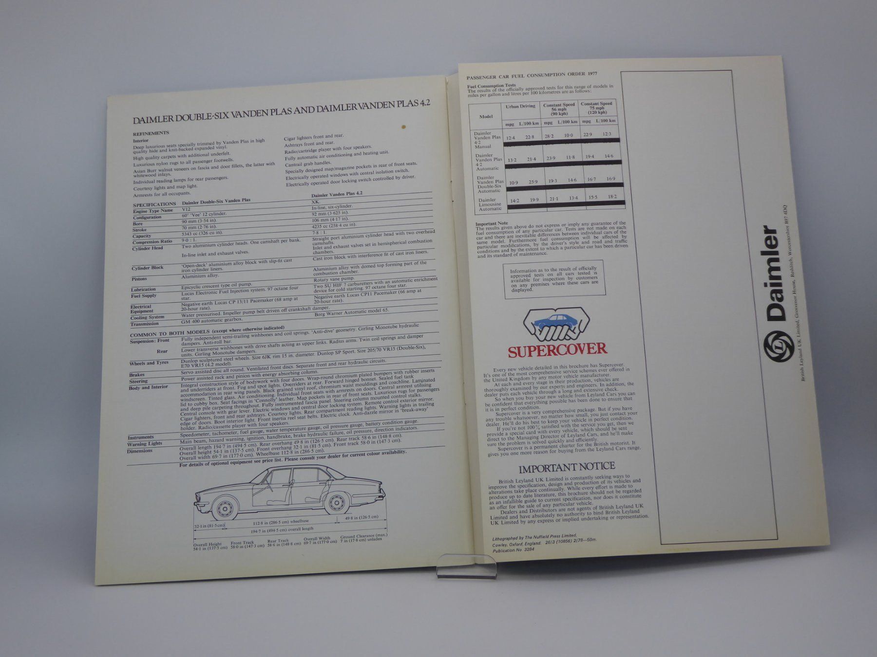 Documenti: Daimler Vaden Plas 4.2 Prospekt – Usato da Safenwil venduto da efclassics 3