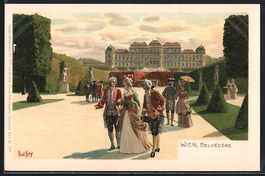 Paul Hey: Wien, Belvedere, Höfisches Le