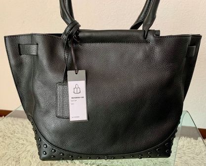 Kennel & Schmenger Borse da donna: Black Studded Leather Shopper Bag – Nuovo e nell'imballaggio originale da Lausanne venduto da milasha 3