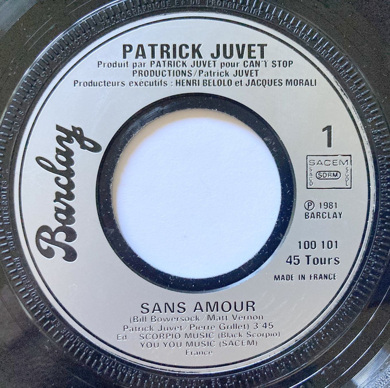 Dischi in vinile: PATRICK JUVET - SANS AMOUR – Usato da Bottens venduto da hotter-than-hell 2