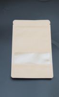 10 Stück Standbodenbeutel mit Sichtfenster 110x185 mm Beutel