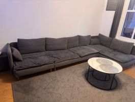 Ecksofa grau Stoff  Ikea Södernhamn 1 Jahr gebraucht