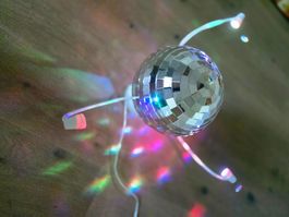 Partylicht mit LEDs - Spiegelkugel  guter Zustand