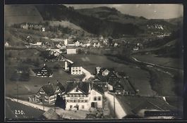Brunnadern, Ortsansicht mit Gasthaus zum