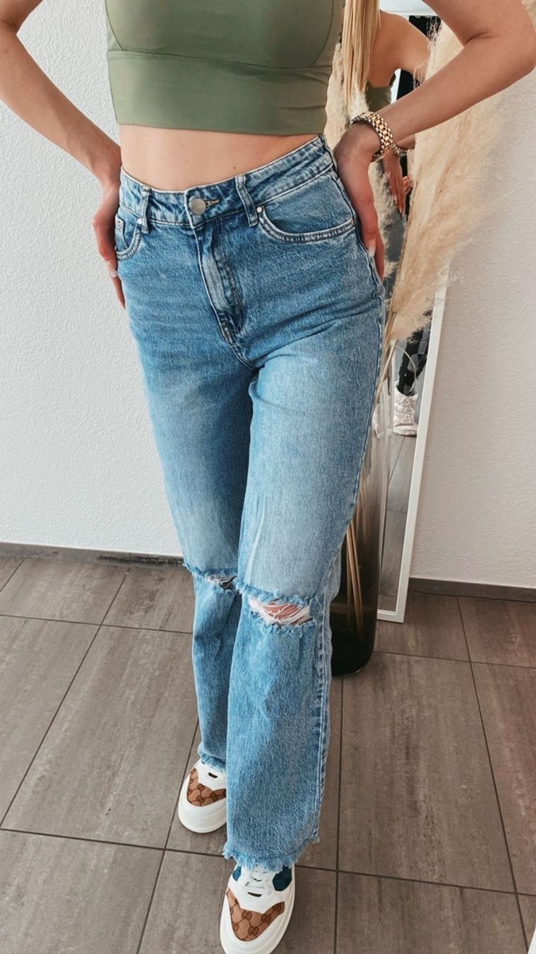 Jeans: Jeans Waist Wide Leg Gr. S – Neu (gemäss Beschreibung) aus St. Gallen von Tina_tina9