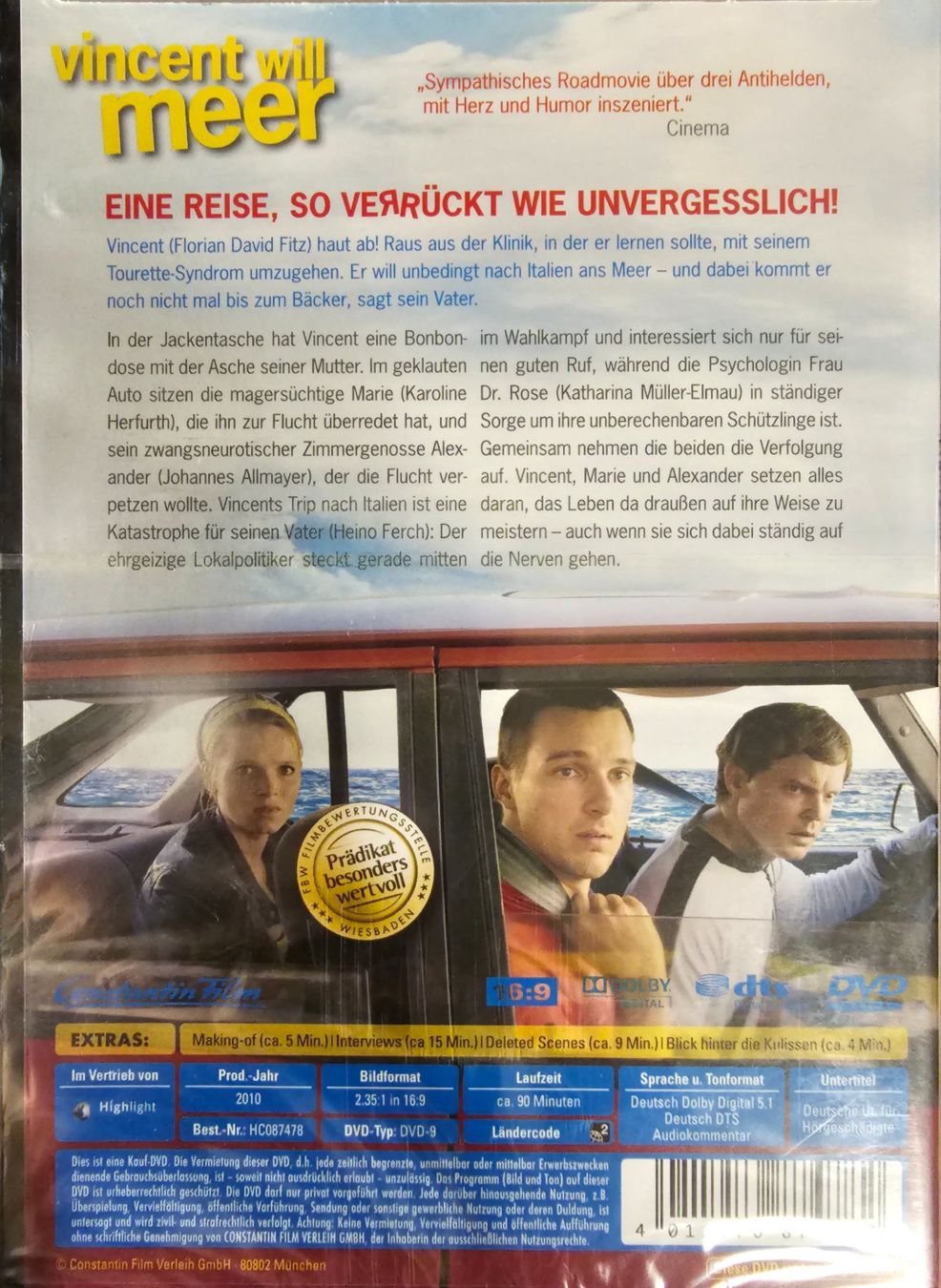 Tutti i DVDs: Vincent will Meer – Nuovo e nell'imballaggio originale da Wahlen b. Laufen venduto da Cg10 1