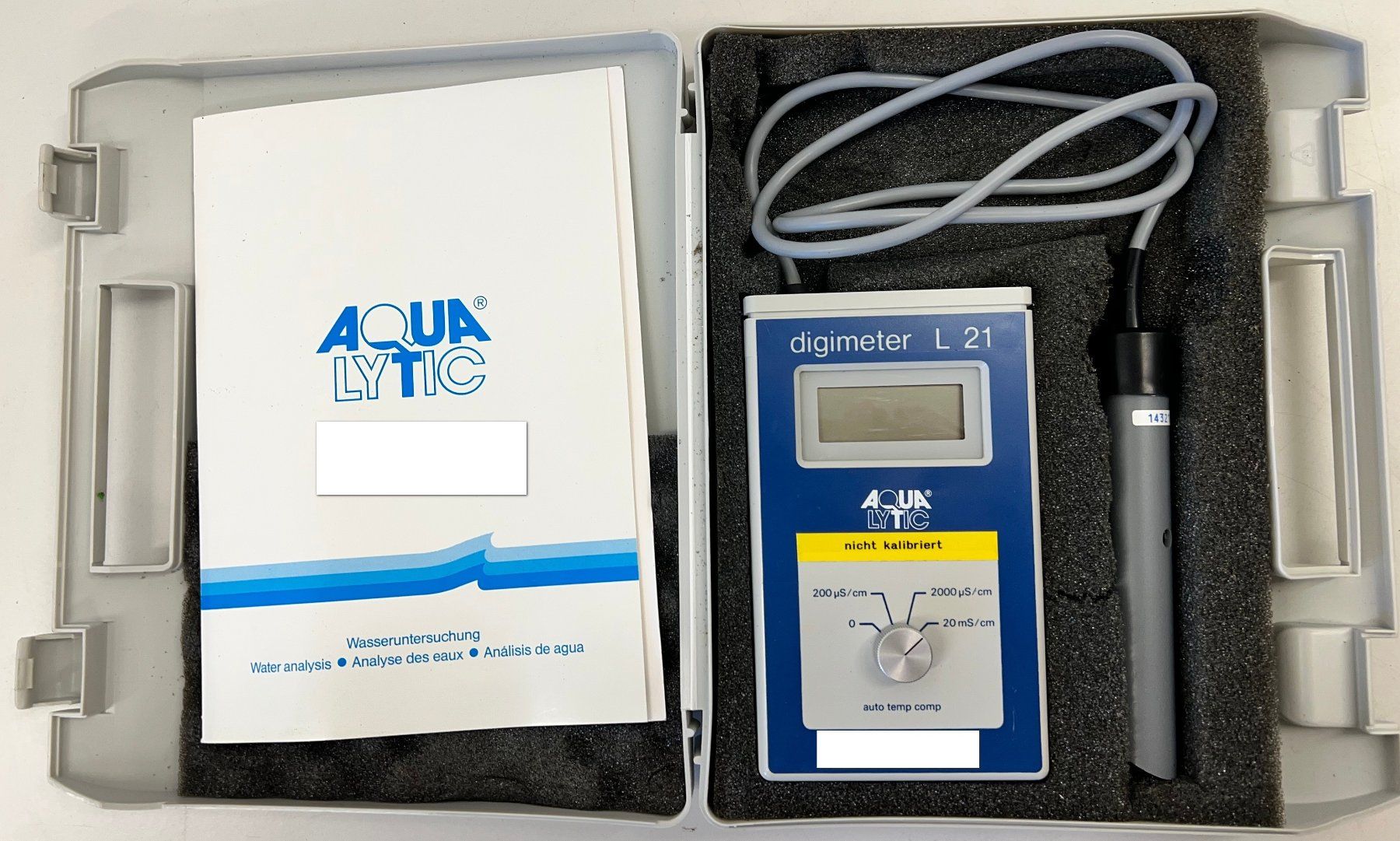 Accessori da laboratorio: Aqualytic Leitfähigkeitsmessgerät Digimeter L 21 – Usato da Niederdorf venduto da LeptonAG_Labor 2
