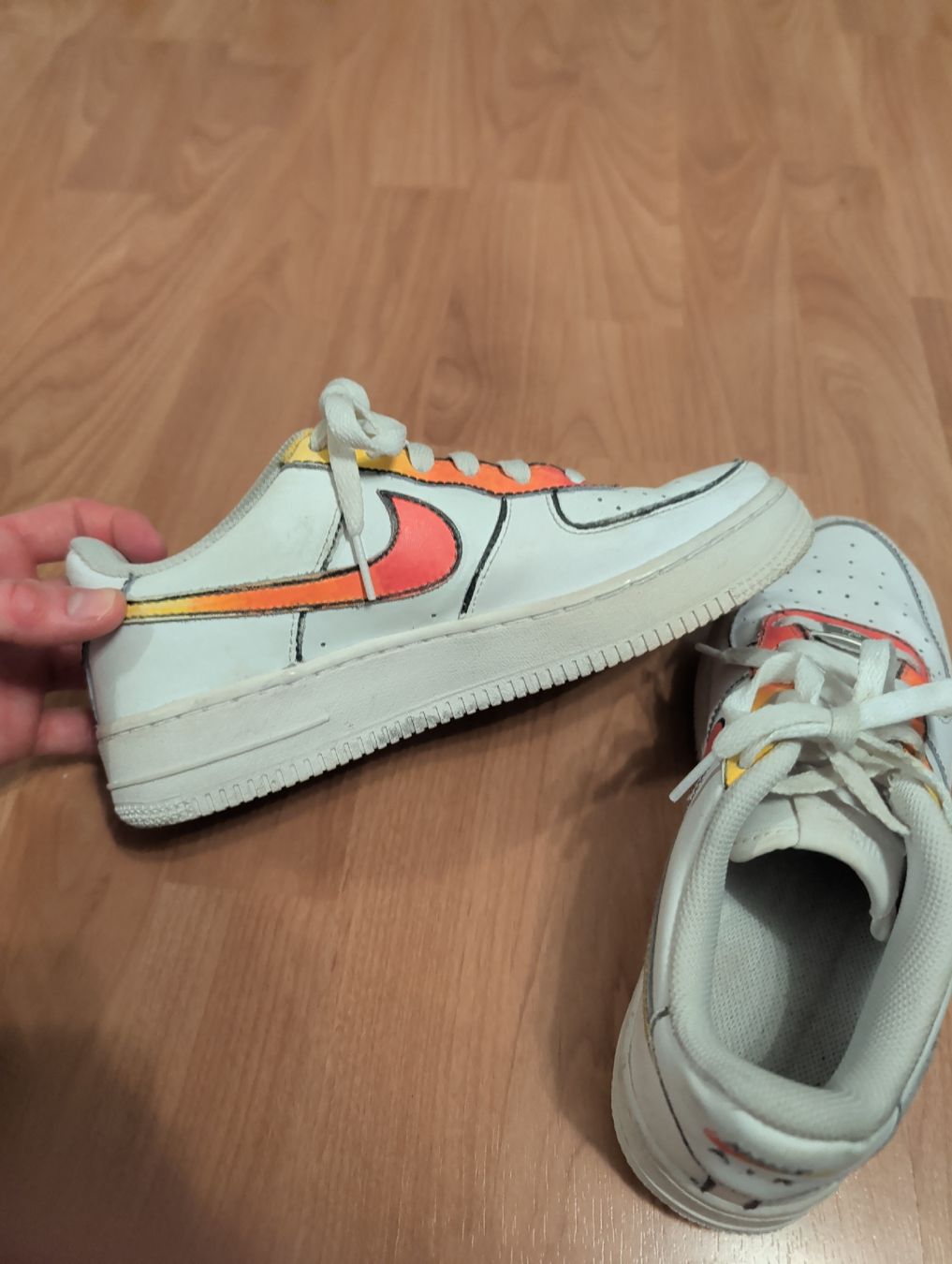 Nike Herrenschuhe: Handbemalte Nike Air Force 1 - Einzigartig und stylisch! – Gebraucht aus Lachen SZ von flo_nyj8 3