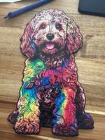 Holzpuzzle - Hund - mit besonderen Puzzle-Formen - neuwertig