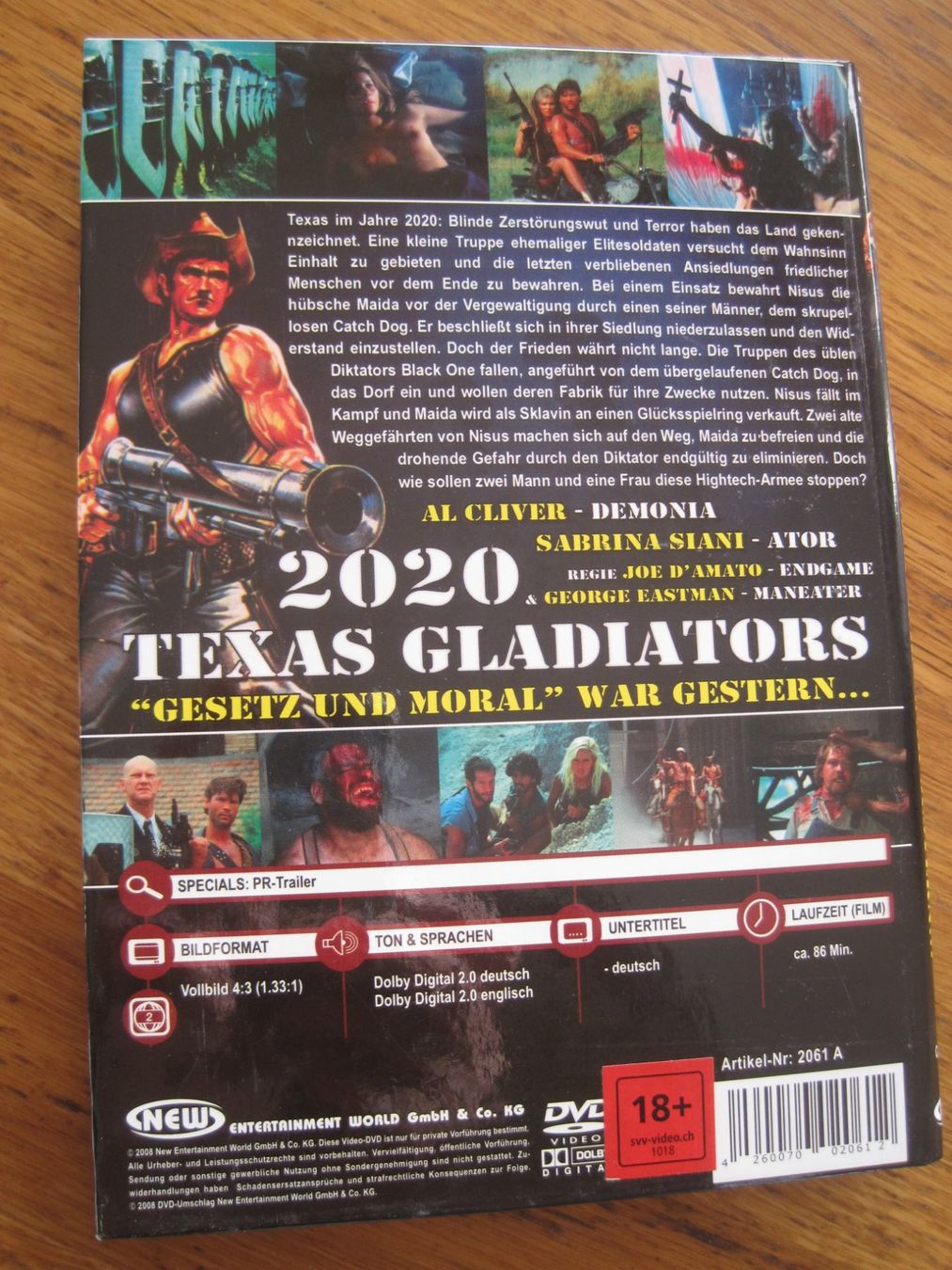 Tutti i DVDs: 2020 Texas Gladiators Kleine Hartbox  DVD – Usato da Gossau SG venduto da Noryflory 1