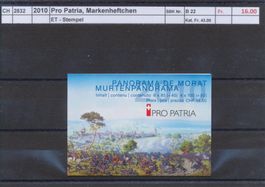 2010 "Pro Patria" - Markenheftchen, ET - Stempel