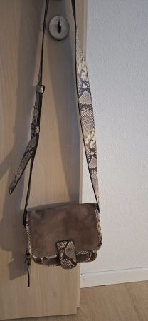 Michael Kors - Umhängetasche Wildleder/Pythonprägung