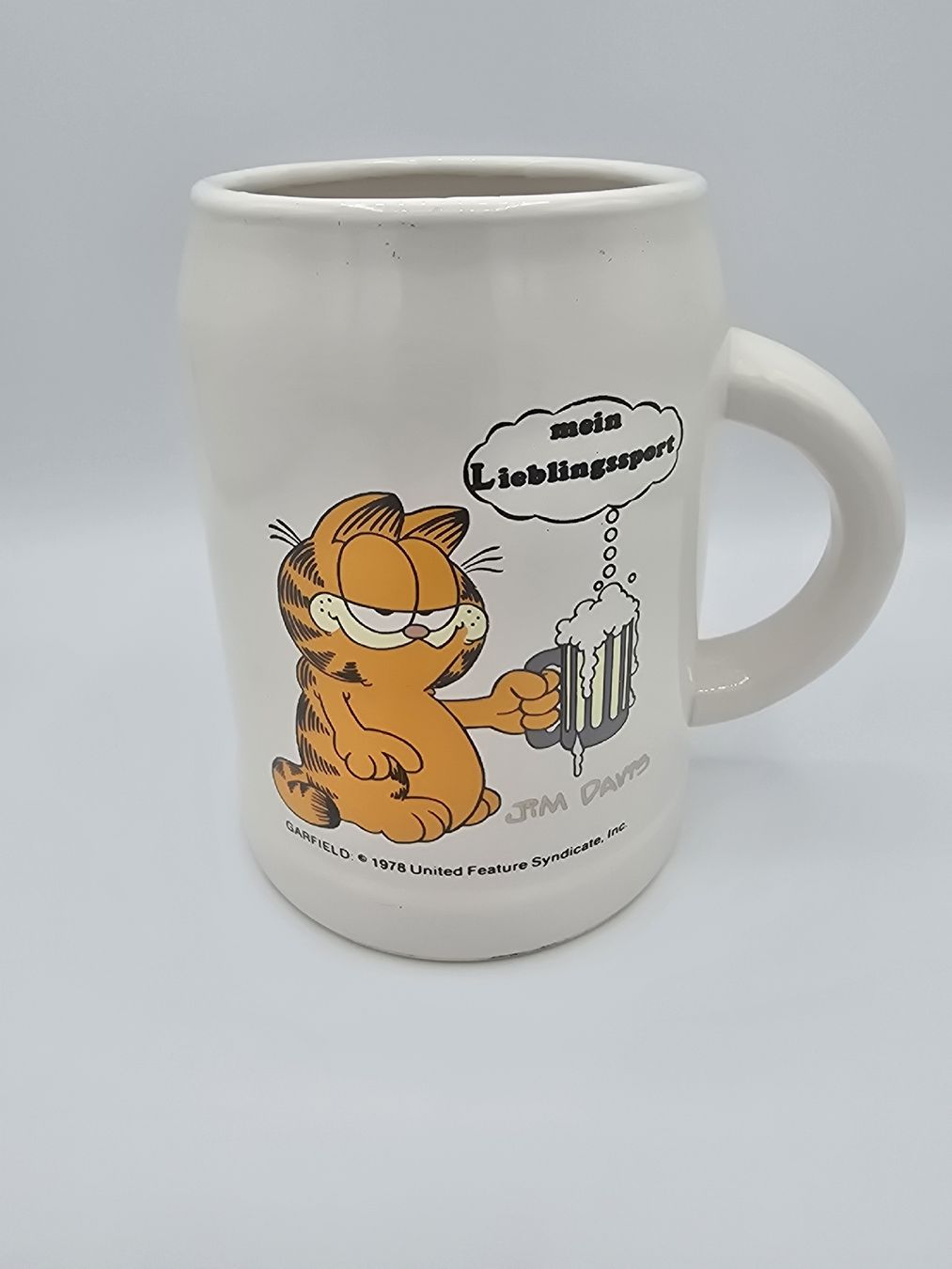 Tazze: Garfield Bierkrug aus den 70ern – Usato da Schlatt TG venduto da Andis3