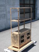 40er 50er Jahre Metall Küchengestell Sideboard Highboard