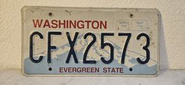 Nummernschild Washington, USA