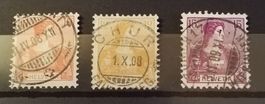 189) 1907 Satz Brustbild, Vollstempel LP