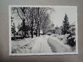 Photokarte Cham Zug Winter St.Andreas 1931