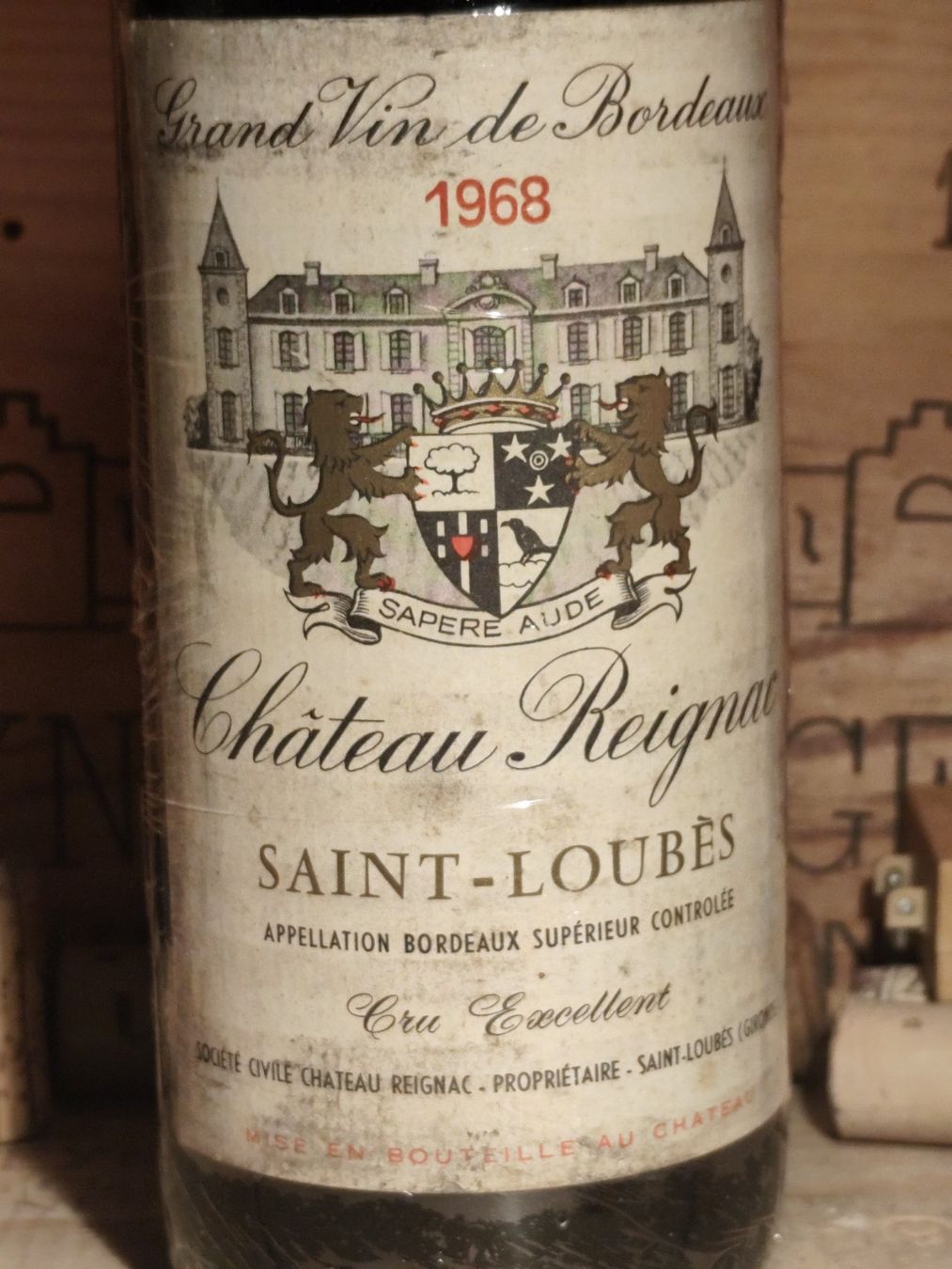 Vino: 1968 Chateau Reignac Cru Excellent – Usato da Büsserach venduto da Vintage-vins
