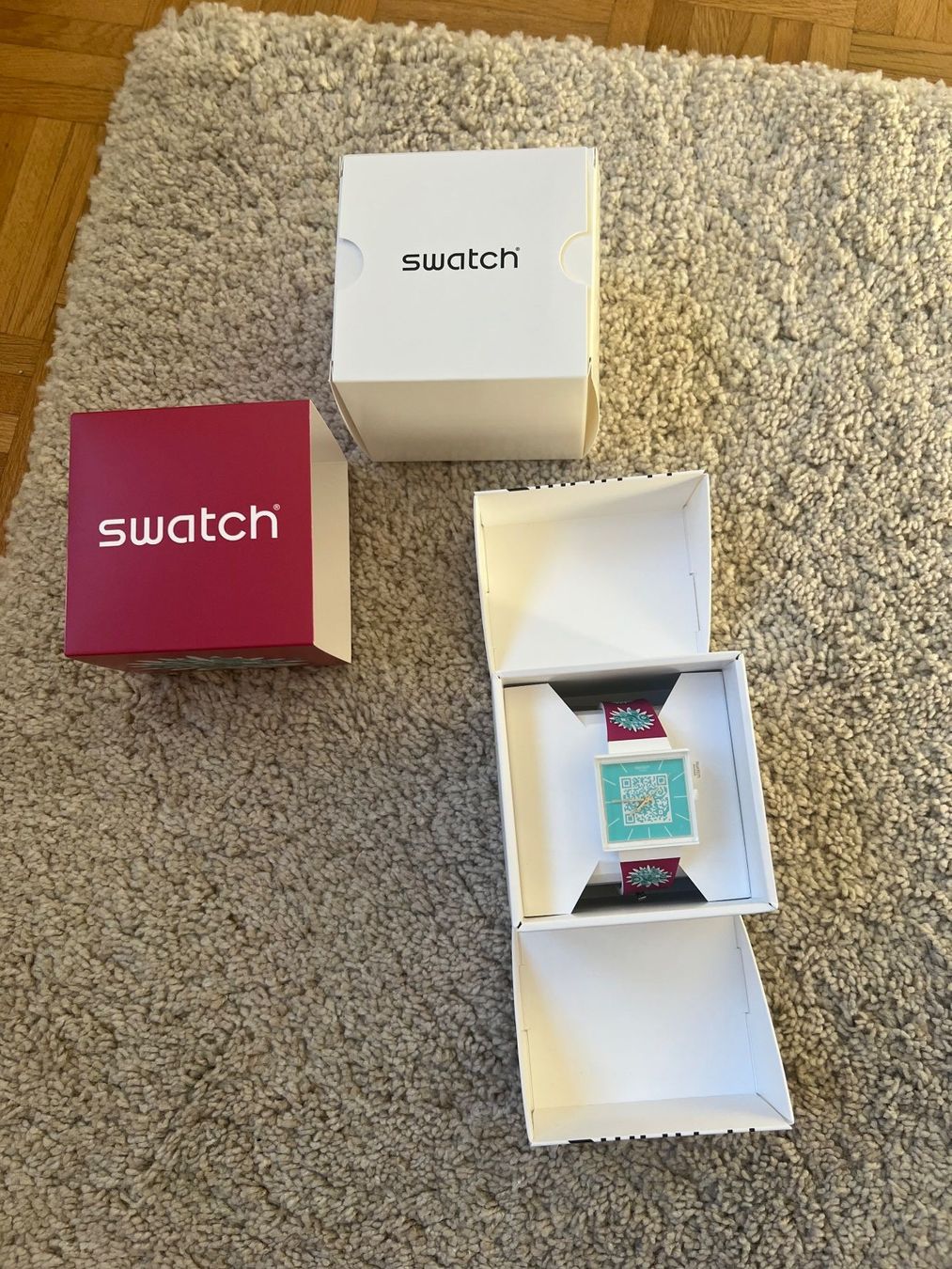 Swatch Orologi: Swatch Aktionärsuhr 2025 turquoise – Nuovo (secondo la descrizione) da Winkel venduto da RiMa95 3