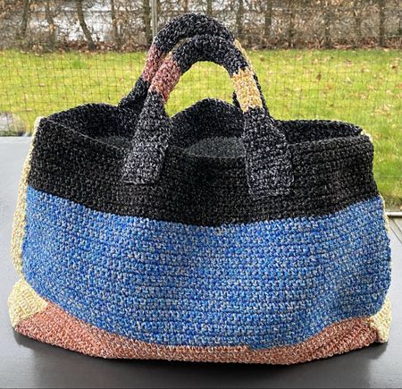 Tasche / Einkaufstasche, selbstgemacht aus Packschnur
