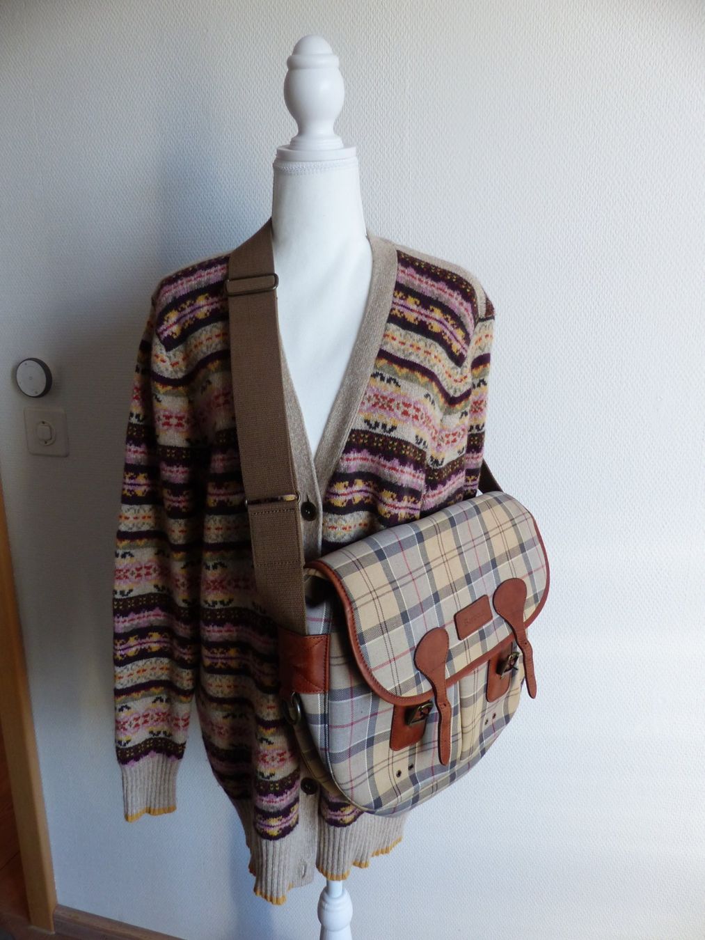 Barbour Borse: Barbour Messenger Baumwolle kariert – Usato da Feldis/Veulden venduto da hoppelhaas 3