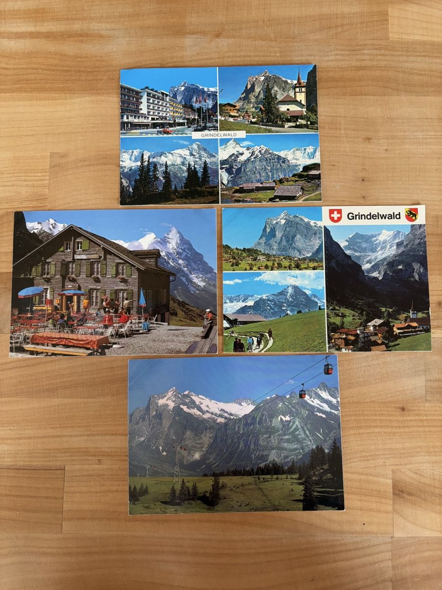 Cartoline postali: 4 AK von Grindelwald – Usato da Rümlang venduto da Kartenpost1