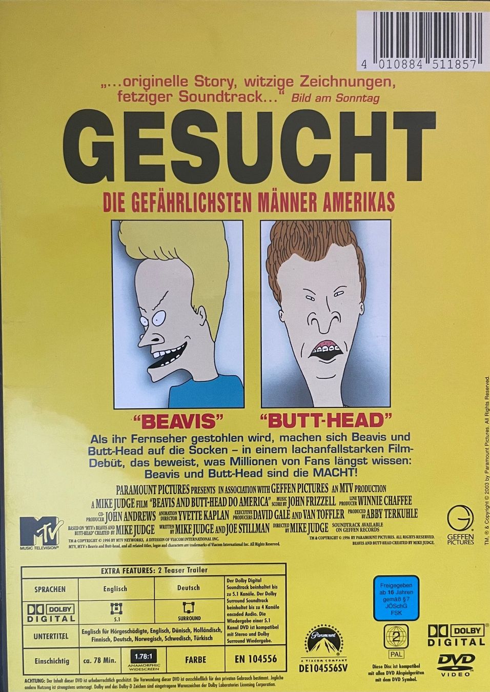 Alle DVDs: Beavis und Butt-Head machen's in Amerika – Gebraucht aus Brunnen von Barfly5 1