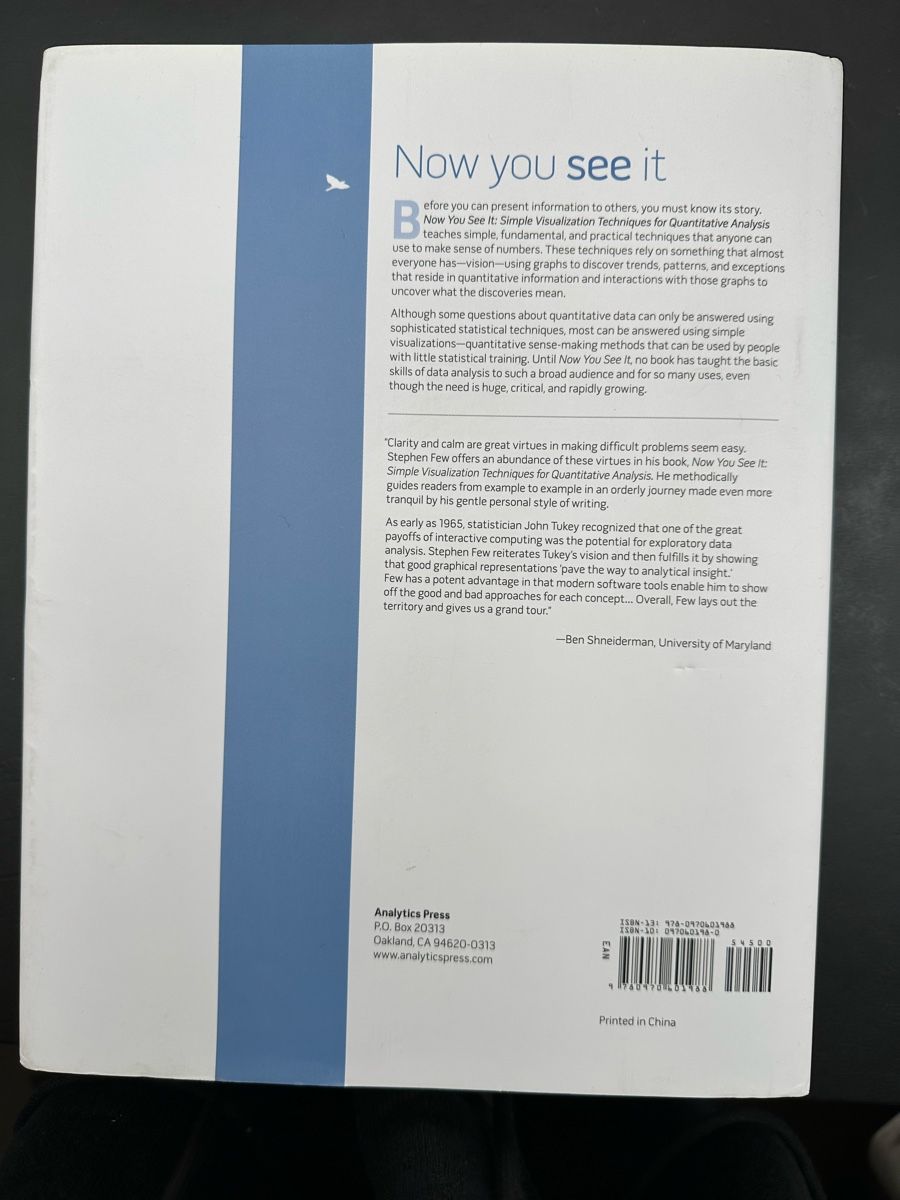 Libri: Now You See It: Datenvisualisierung leicht gemacht, Stephen – Usato da Cham venduto da Janssen0 1