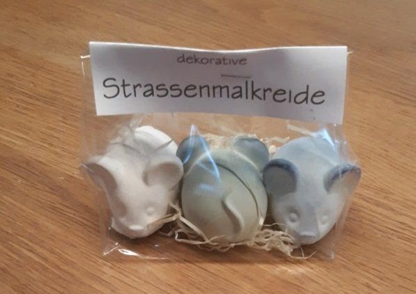 Giocattoli: Strassenmalkreide 3er Set Maus, Geschekidee – Nuovo e nell'imballaggio originale da Ersigen venduto da KreideWerkstatt 2