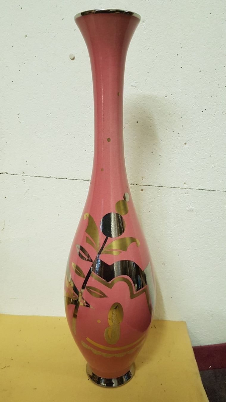 Vasi & Recipienti: grand vase art-déco en faïence – Usato da Lausanne venduto da leneko