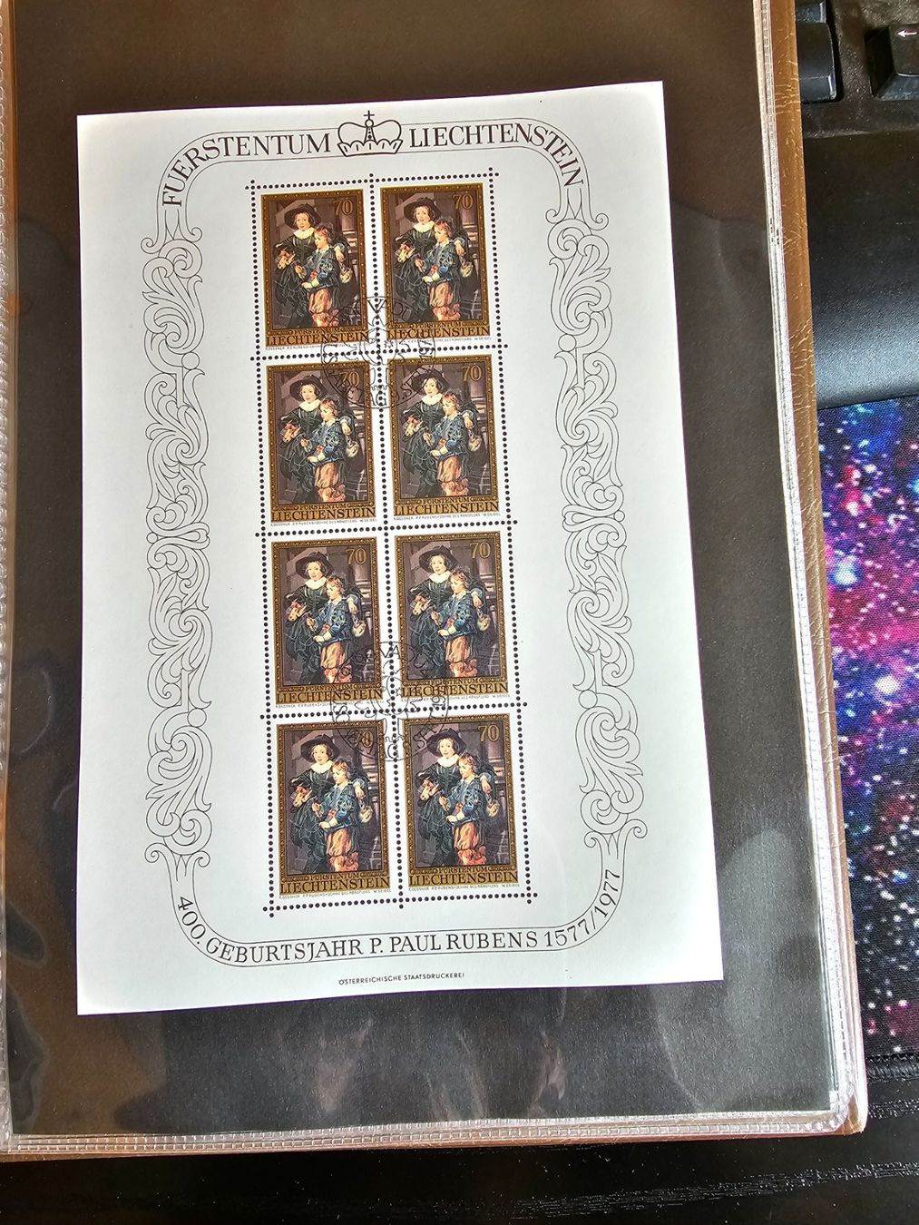 Alle Briefmarken: LIECHTENSTEIN 1976 ET GEST. KL.BOGEN  P.PAUL RUBENS – Gebraucht aus Dintikon von bonita099 1
