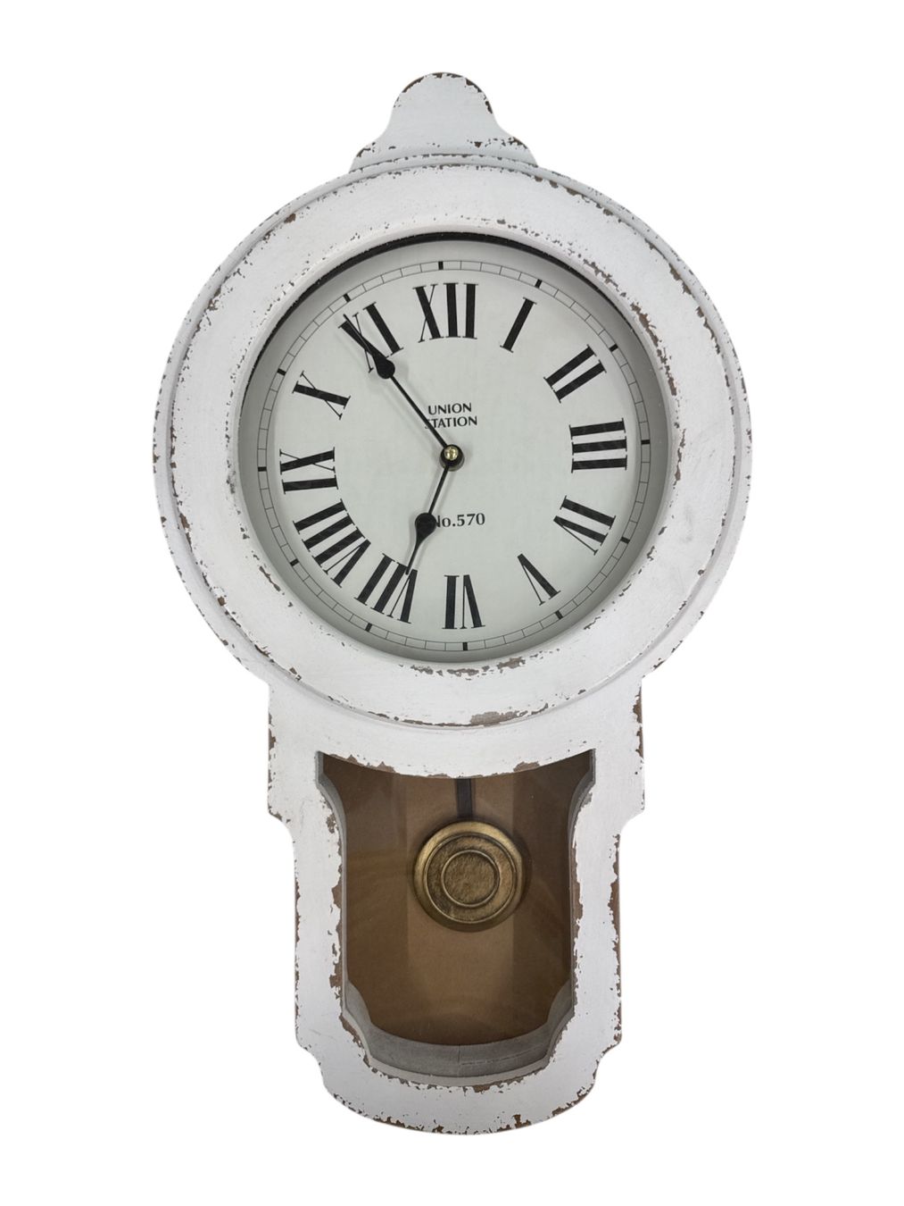 Orologi da terra & Orologi da parete: Wanduhr shabby chic / Vintage – Nuovo (secondo la descrizione) da Oensingen venduto da Liquidations-Shop